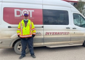 October 2021 Driver of the Month  Michael Miscampbell -Diversified Transportation, Fort McMurray