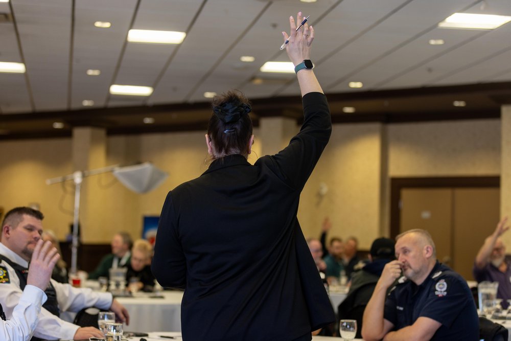 amta regional meeting, lady host is hosting a event