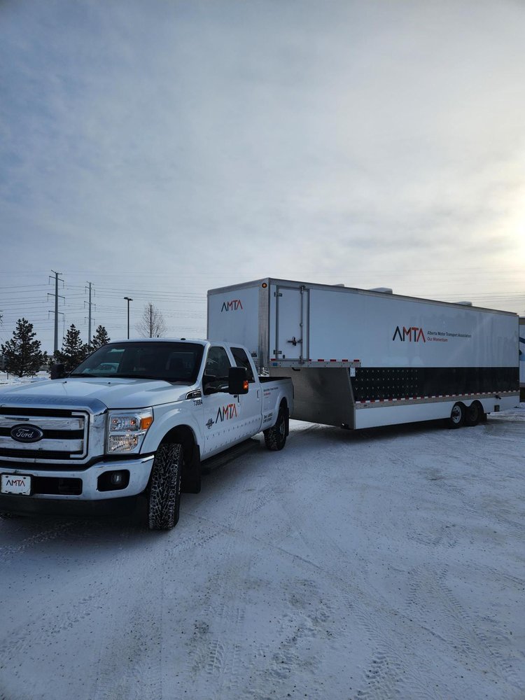 white amta simulator truck