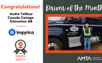 AMTA May 2025 Driver of the Month: Andre Tailleur, Canada Cartage (Edmonton, AB)