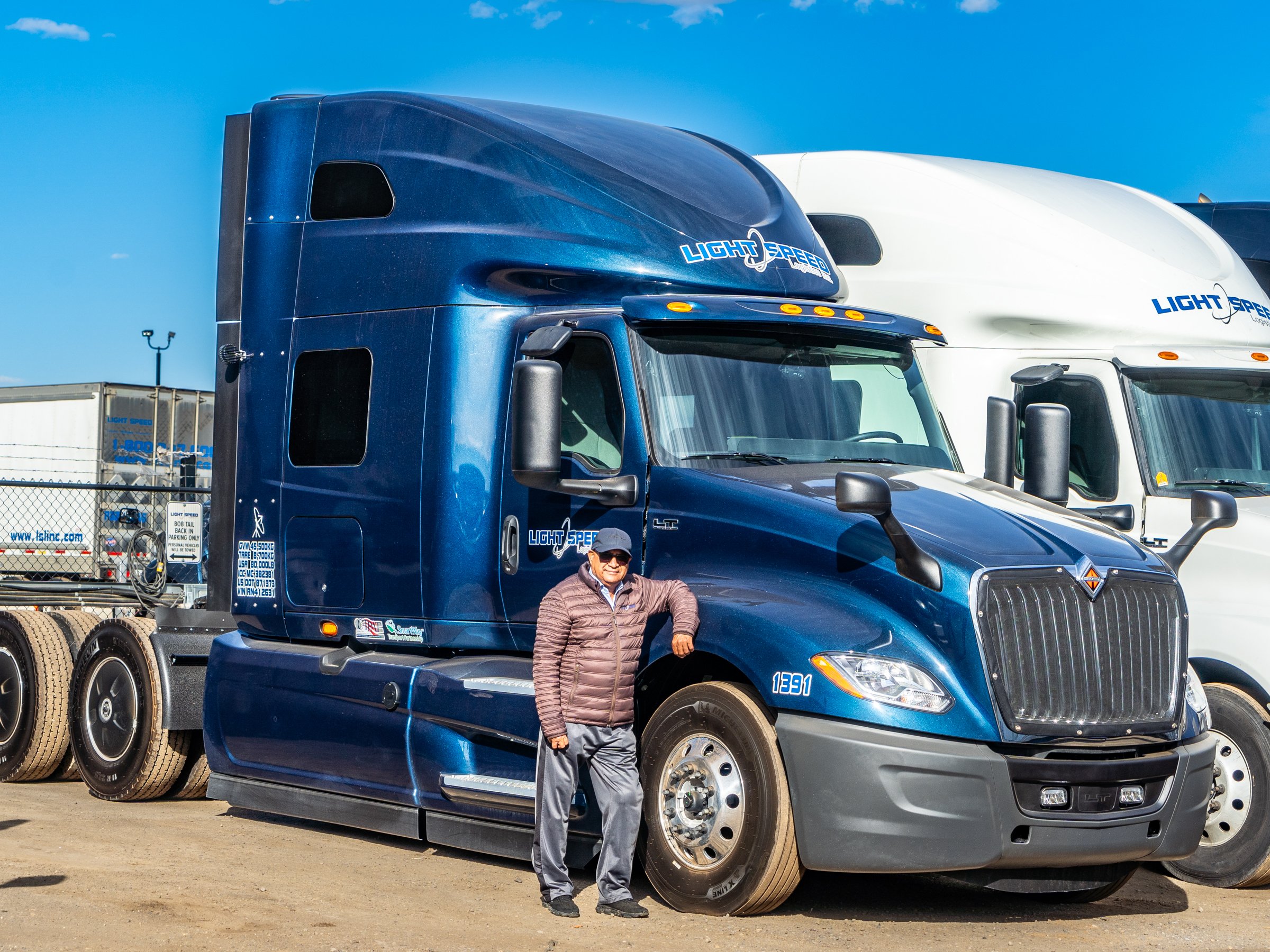 December 2023 Driver of the Month Ranjodh Dhillon Light Speed Logistics