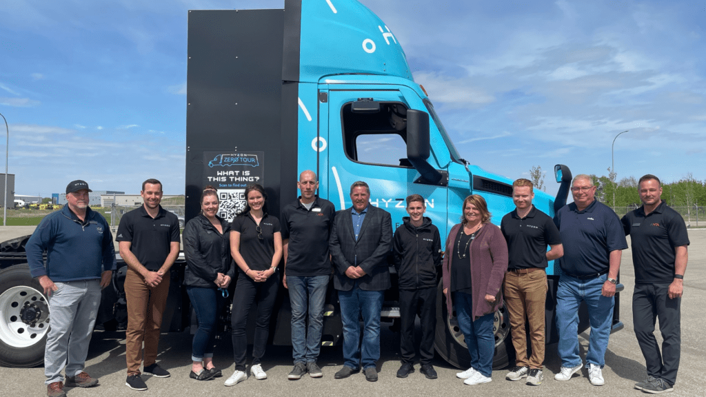 Hydrogen Truck Demonstration Team Photo